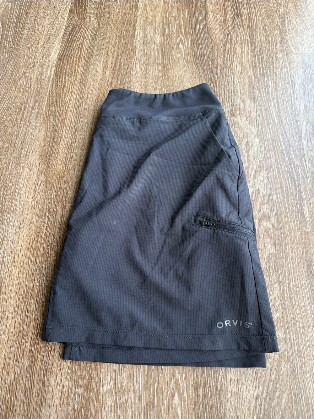 Orvis Women's Black Active Skort with Zip Pocket
